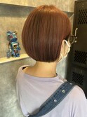 アンブレラカラー・ピンク・ミニボブ・デザインカラー