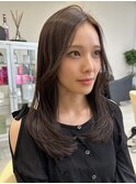 ハイライトカラーグレージュベージュケアブリーチダブルカラー