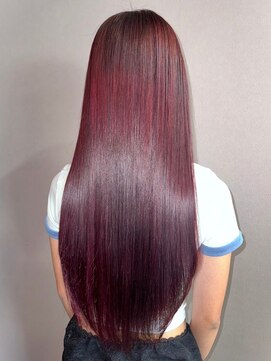 シエスタ(SIESTA) 髪質改善　ロング　ストレート　レッドカラー　20代30代　美髪