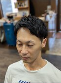 ツーブロックアップバングショート