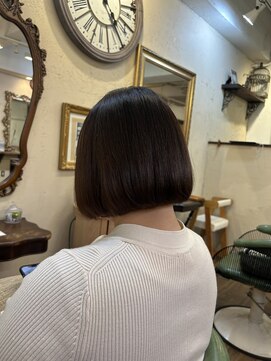 ベレッタ 枚方店(veretta.) mini bob 担当:ばば/コロンとボブ/ミニボブ/ショートボブ/ツヤ髪