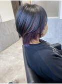 インナーカラー ビビットなパープル