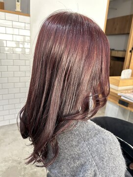 アトリエ ジジ(atelier ZiZi) ブリーチなしボルドーカラー