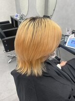 プライズ 成増店(prize)&nbsp;ペールオレンジ ダブルカラー ハイトーン メンズウルフ成増