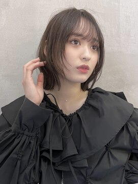 ロンドフルール 大宮東口(Lond fleur) オリーブグレー/レイヤーカット/黒髪/マロンベージュ/大宮