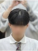 襟足有毛流れシースルーマッシュニュアンスパーマフェザーパーマ