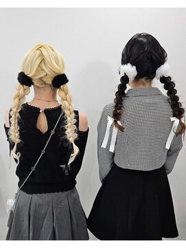 ベルグロー 北新地上通り店(BELLEGROW) ペア割りでライブ推し活ヘアアレンジ