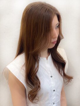 ロンドプランタン 恵比寿(Lond Printemps) ロングレイヤーカット×１０トーンベージュカラー