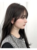 前髪顔まわり韓国ヘアレイヤーカットサイドバンク2wayバンク韓国