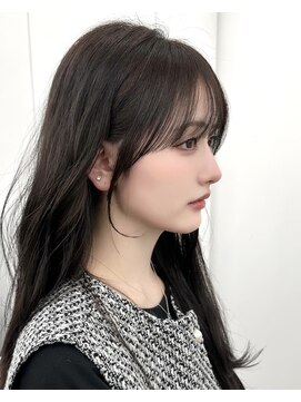 アマトウキョウ アユンチェ(AMA TOKYO×AYUNCHE) 前髪顔まわり韓国ヘアレイヤーカットサイドバンク2wayバンク韓国