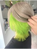 インナー蛍光グリーン×ウルフ