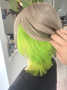 レム(LEM) インナー蛍光グリーン×ウルフ