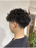 MEN’S HAIR/サーフカール/刈り上げセンターパート/鹿島田