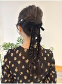 結婚式お呼ばれヘアセット