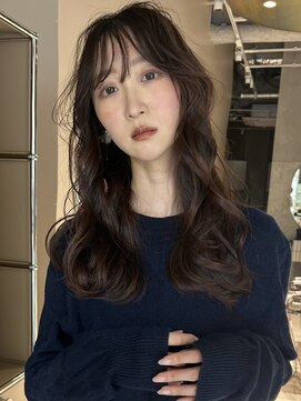 フィルムス 大阪本町(FILMS) レイヤーカット/ベージュ/シースルーバング/顔まわりカット