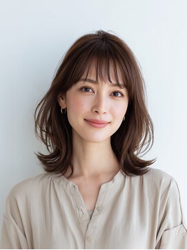 e.m.a プレミアムビューティーサロン 栄駅店(e.m.a PREMIUM BEAUTY SALON) レイヤーカット/イメチェン/外ハネボブ/美髪/ワイドバング/髪型