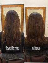 アミエ(ami e)&nbsp;ヘアエステコース+カラー+カット・髪質改善・縮毛矯正・白髪染め