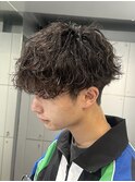 波巻きパーマツイストスパイラルパーマメンズパーマメンズヘア