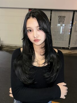 ニューヨークニューヨーク 梅田茶屋町店(NYNY) グレージュ　ワンカール　ワンホンレイヤー　韓国