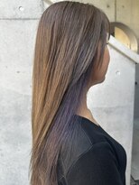 ルーブル(LOUVRE)&nbsp;【Hitomi】白髪をデザインに♪パープルイヤリングカラー