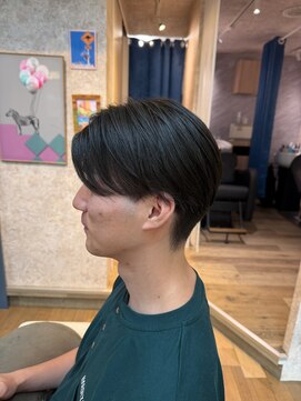 コハククゲヌマ(COHAQ KUGENUMA) メンズショート　センターパート　刈り上げ　ツーブロック