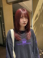 メル ヨコハマ(MeL)&nbsp;ミディアムレイヤーカット顔周りレイヤーウルフハッシュカット