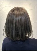 内巻きボブ アディクシー ブルーアッシュ