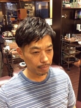 ヘアクリニックカルム 日暮里(Hair Clinic Calme) ナチュラルツーブロックパーマサイドグラデーション<理容室>