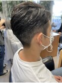 2ブロックビジネスショート_オールバックスタイル