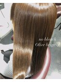 【ブリーチなし】オリーブベージュ