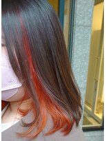 アッシュ 清瀬店(Ash)&nbsp;【髪質改善】オレンジ系インナーカラー　Ash清瀬 大嶋