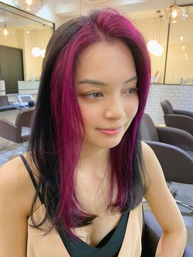 サロンドミルク 新百合ヶ丘店(salon de MiLK) ＊全部ブリーチしなくても派手に出来ます！フェイスフレーミング