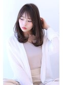 オリーブカラーハイライトカラー小顔セミウェットウェーブ