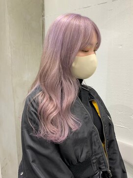 ゲーム 渋谷店(GAME) ダブルカラーピンクベージュケアブリーチハイトーン髪質改善