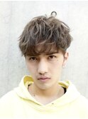 メンズマッシュパーマニュアンスパーマスパイラルパーマ刈り上げ