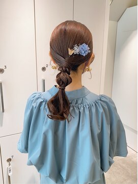 パーヴミックスガラ(Parve Mix GALA) 【 moka 】お呼ばれヘアセット / タイトポニー