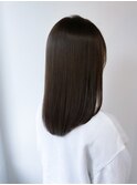 髪質改善×くすみブラウンへア