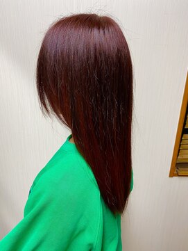 ジェリカ(Jlica) ブリーチなし 艶感レッド 髪質改善トリートメント