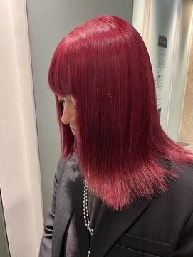 エル(EL by green) 《tomi》ケアブリーチ×カシスレッド