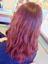 ヘアークリアー せんげん台&nbsp;大人可愛いピンクカラー カシスチェリーレッド 韓国カラー