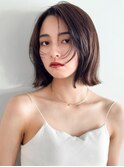 ◯ウルフパーマくびれボブパーマフェイスレイヤーカットミニボブ