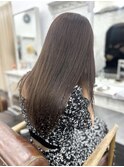 【Anli☆岩瀬萌】チョコレートブラウン ストレート 髪質改善