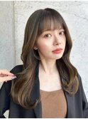 髪質改善＊小顔オリーブベージュロング＊美髪【Zina三田】