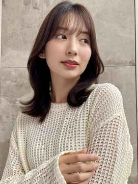 グランド(GRAND) 人気の韓国くびれヘア/ミディアムレイヤー/レイヤーカット