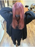 レイヤー× ハイトーンピンク