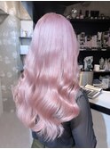 イメチェン/ホワイトブロンド/外ハネボブ/ワイドバング/渋谷