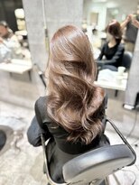 アクション 心斎橋店(ACTION)&nbsp;20代30代レイヤーカット　透明感カラーくすみベージュ　韓国ヘア