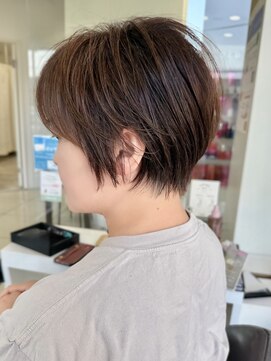ハピネス 西大寺店(Happiness) 丸みショート×ひし形ショートボブ×ハイレイヤー30代40代50代