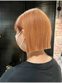 20代30代大人可愛い小顔ボブ前下がりショートハイライト