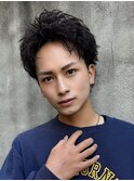 萱原大幹 アップバング/眉毛/短髪/メンズカット